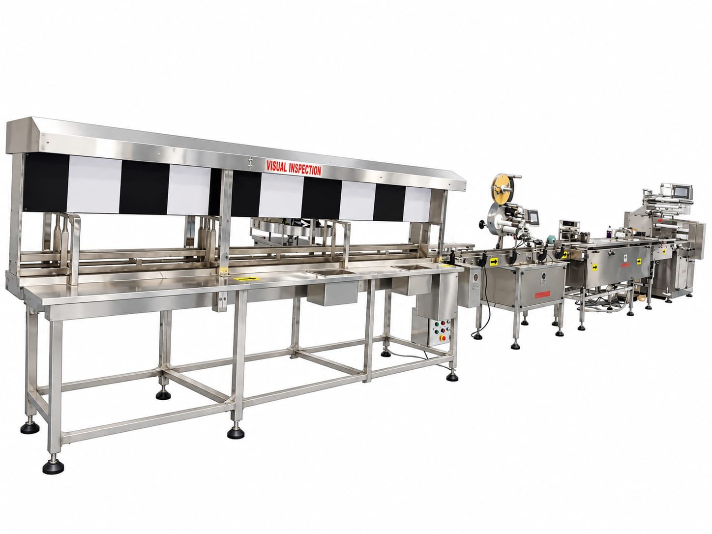 Visual inspection and labelling line